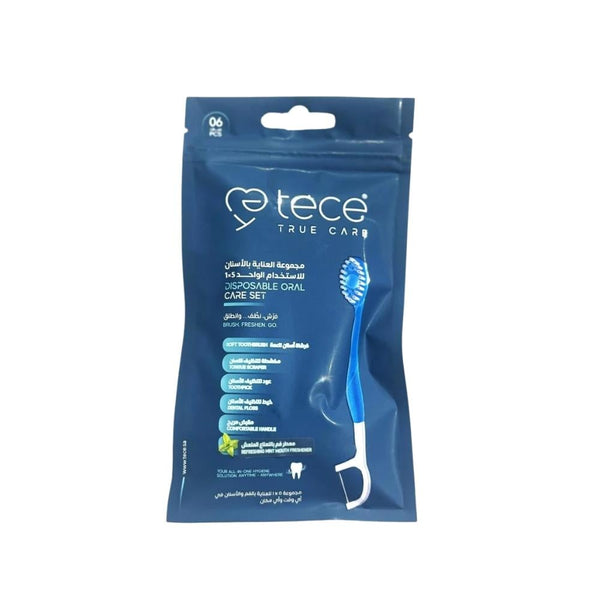 Tessie Disposable Dental Care Set 5-in-1 Toothbrush Toothpaste Floss