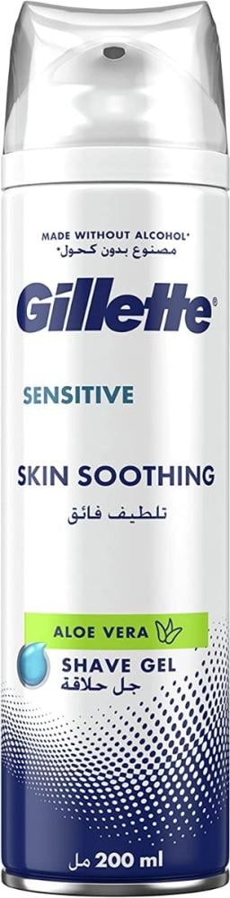 Skin Soothing Sensitive Shave Gel Hydrating Formula Gillette 200ml