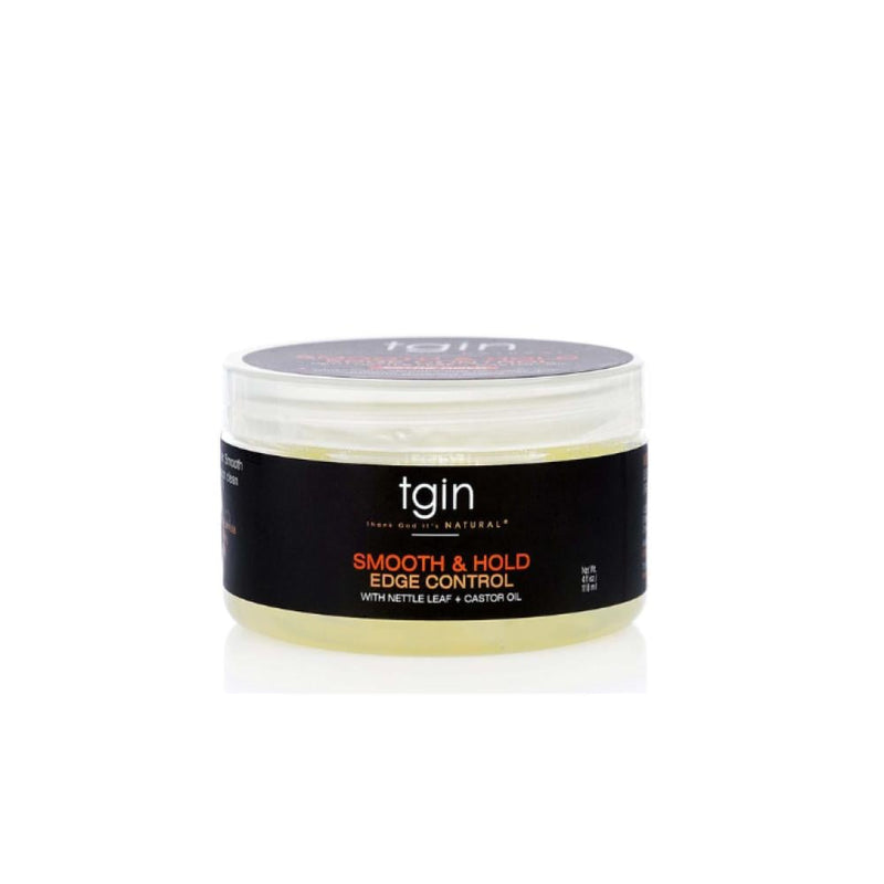 Tgin Smooth and Firm Edge Control Styling Gel, 118ml, Vegan, Curly Hair