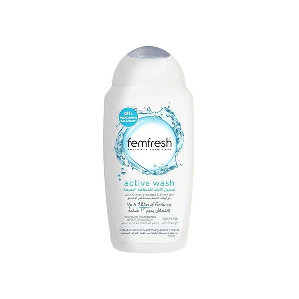 Intimate Wash Active Fresh Silver Ion Ginseng Femfresh 250ml