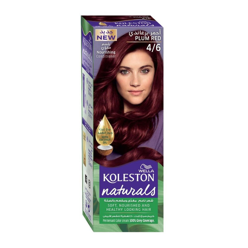 Red Hair Dye Plum Shade Vibrant Color Formula Koleston Natural 4/6 60ml
