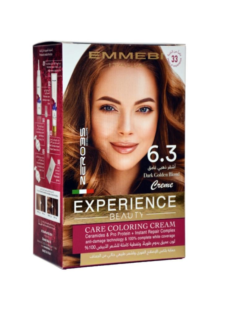 Zero 35 Hair Dye Kit - Shade 6.3 Dark Golden Blonde with Ceramides