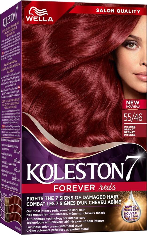Tropical Exotic Red Hair Dye Kit Permanent Colorant for Bold Looks Koleston 1 Ki