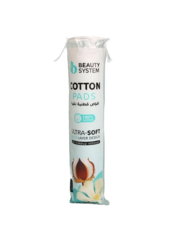 Beauty System Pure Cotton Pads for Face & Eyes - 120 Pieces