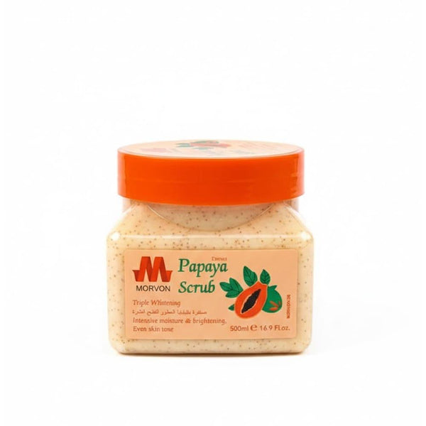 Face and Body Scrub Papaya Brightening Exfoliating MORVON 500ml