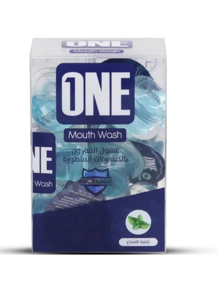 Mouthwash Capsules Deep Cleaning Mint Alcohol-Free The One 20 Capsules 15ml