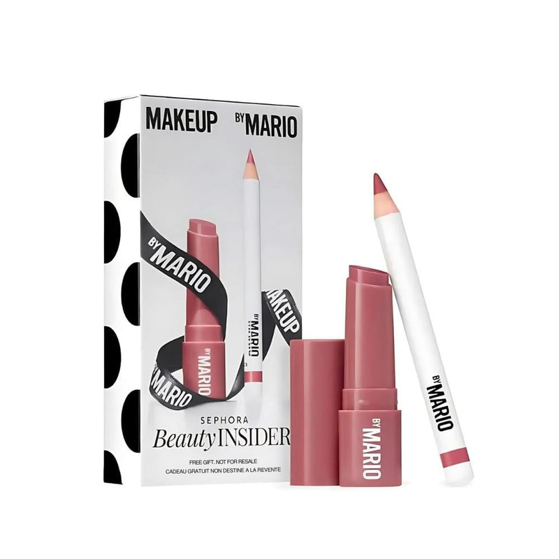 Makeup By Mario Mini Lipstick and Lip Liner Set, Rosewood Glow, Moisturizing
