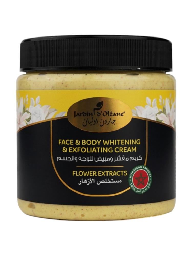 Garden Olian Exfoliating Brightening Cream with Flower Extract for Face & Body - 500ml