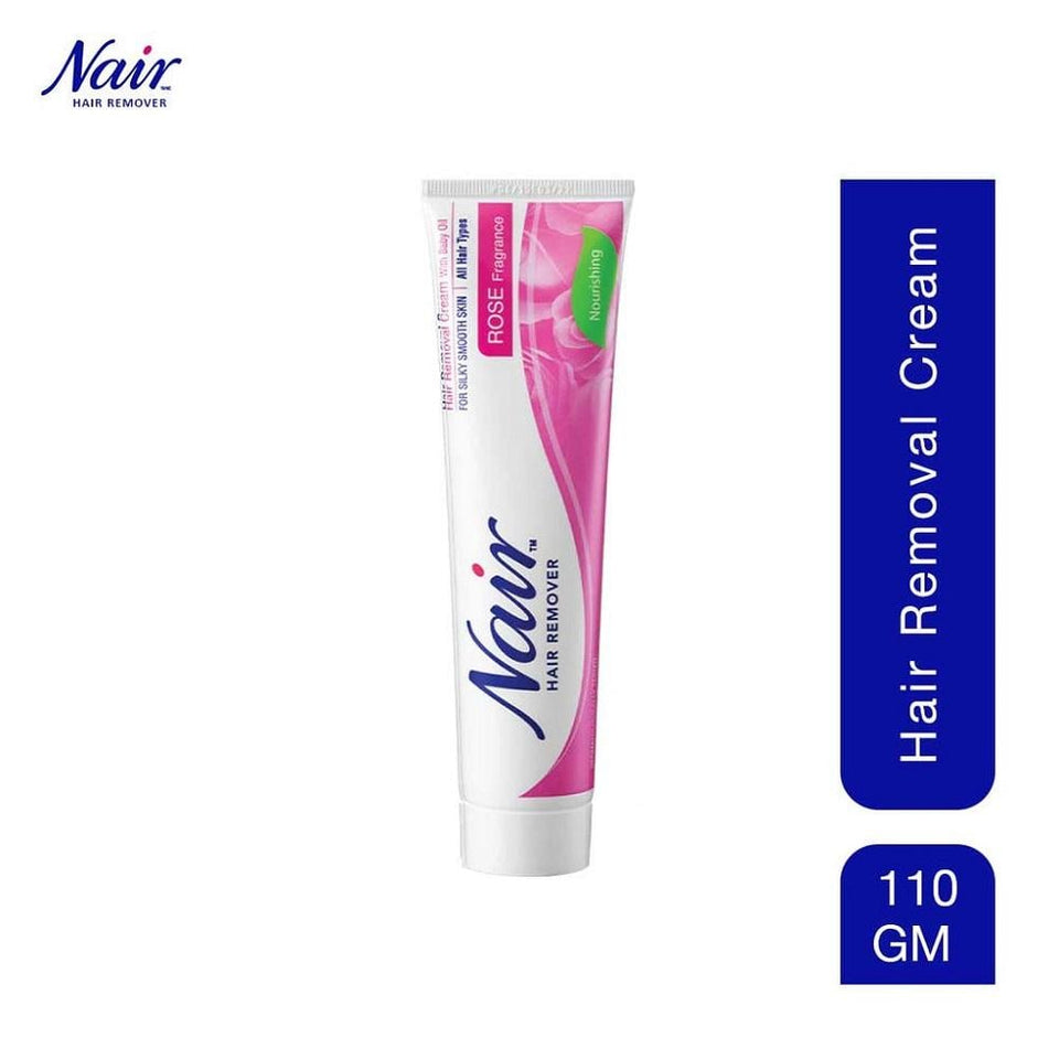 Nair Hair Removal Cream Rose Fragrance Smooth Skin Arms Legs 110g