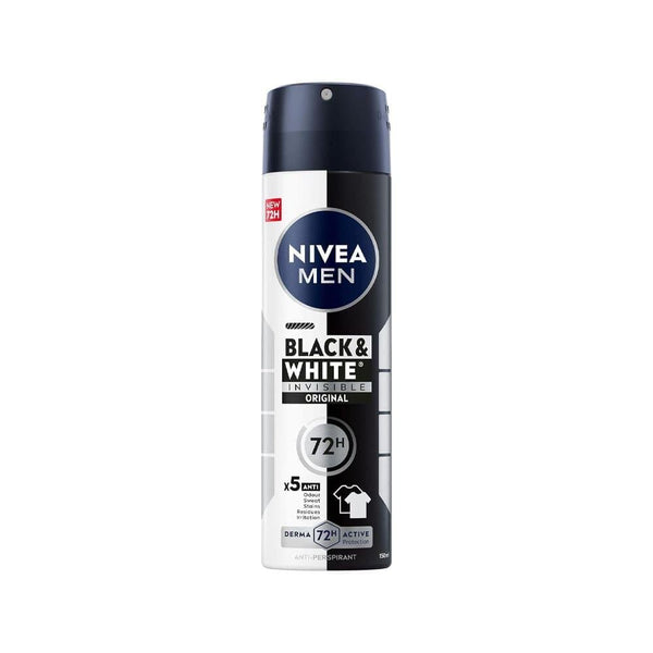 Deodorant Spray Invisible for Black & White Clothes NIVEA Men 150ml