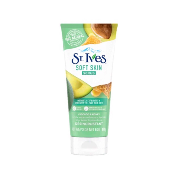 St. Ives Facial Scrub Avocado and Honey - Exfoliates and Moisturizes 170g