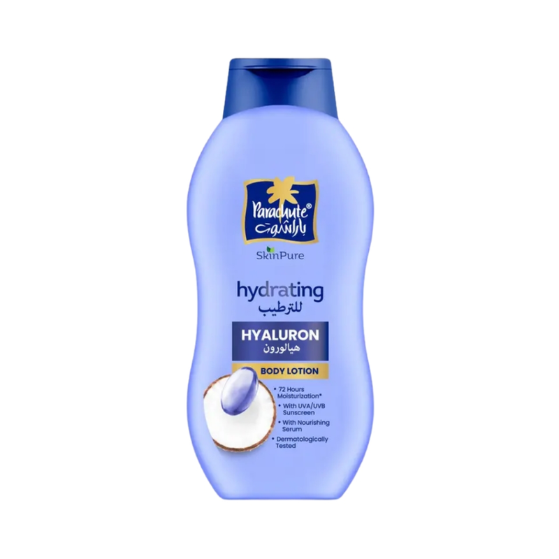Parachute Hydrating Body Lotion, Hyaluronic Acid, 400ml, Dry Skin