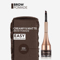 Flormar Eyebrow Gel Waterproof Cream Dark Brown 04 with Angled Brush