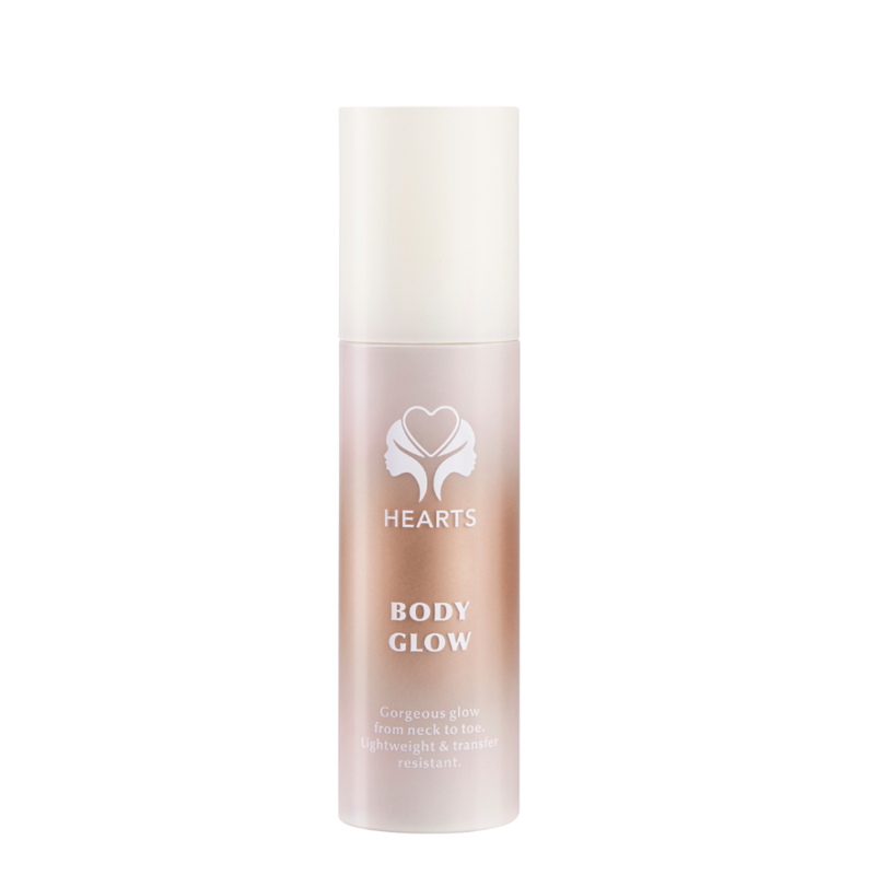 Body Glow Medium Milk Spray Pearl Radiant Hydration Hearts 002