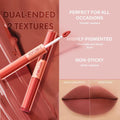 Pink Flash Liquid Lipstick and Lip Gloss Duo D02 Matte and Glossy