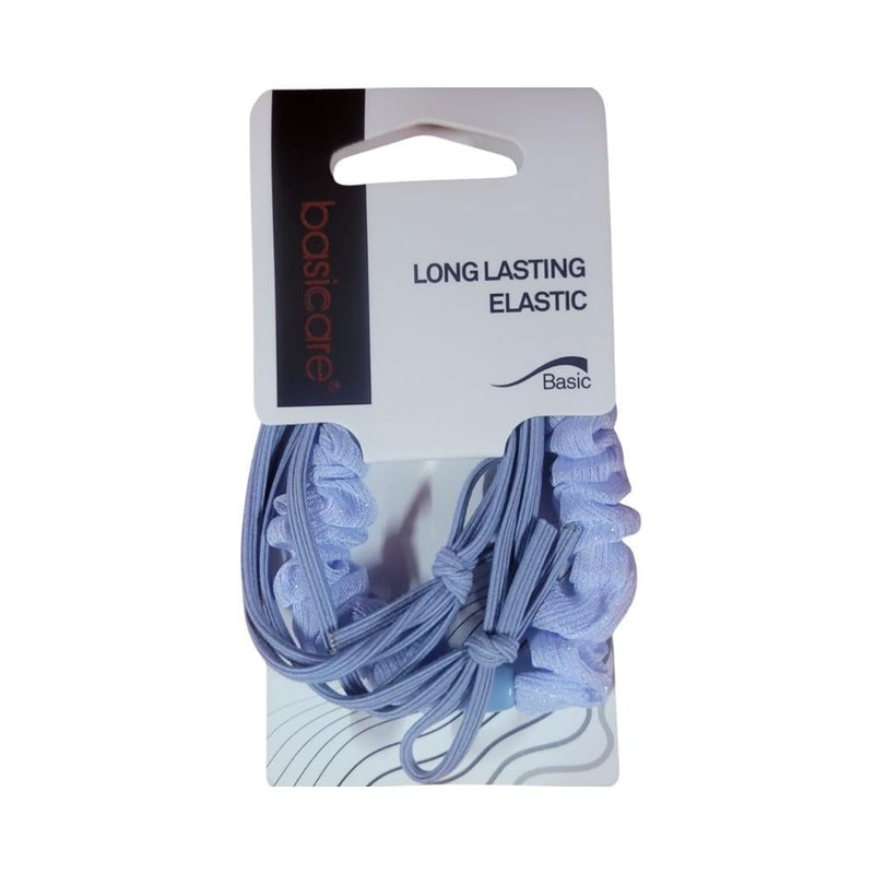 Besikur Elastic Hair Ties, Super Stretchy Knitted Bands for Secure Hold, 3 Count, Brown