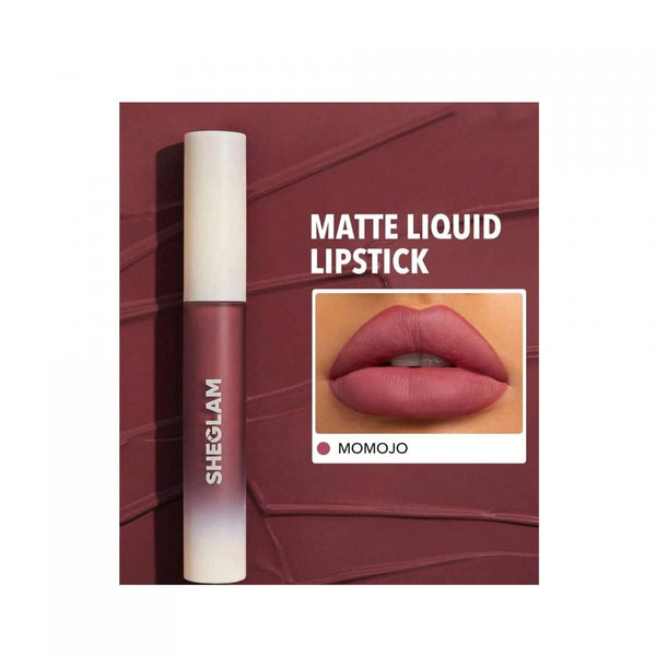 Sheglam Momojo Liquid Lipstick, Black Currant Seed Oil, 16-Hour Wear