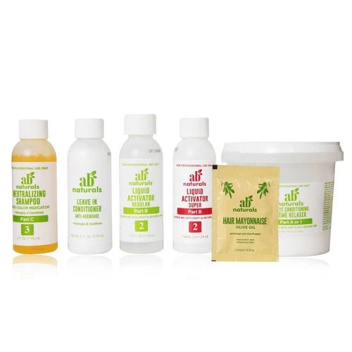Hair Straightening Cream Kit Smoothing Olive Oil AB NATURALS 200ml