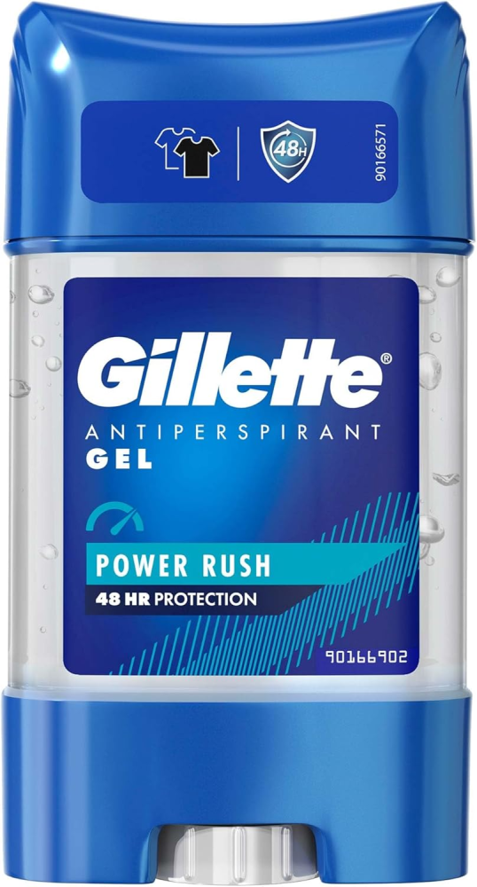 Power Rush Antiperspirant Gel Clear Protection Long-Lasting Gillette 70ml