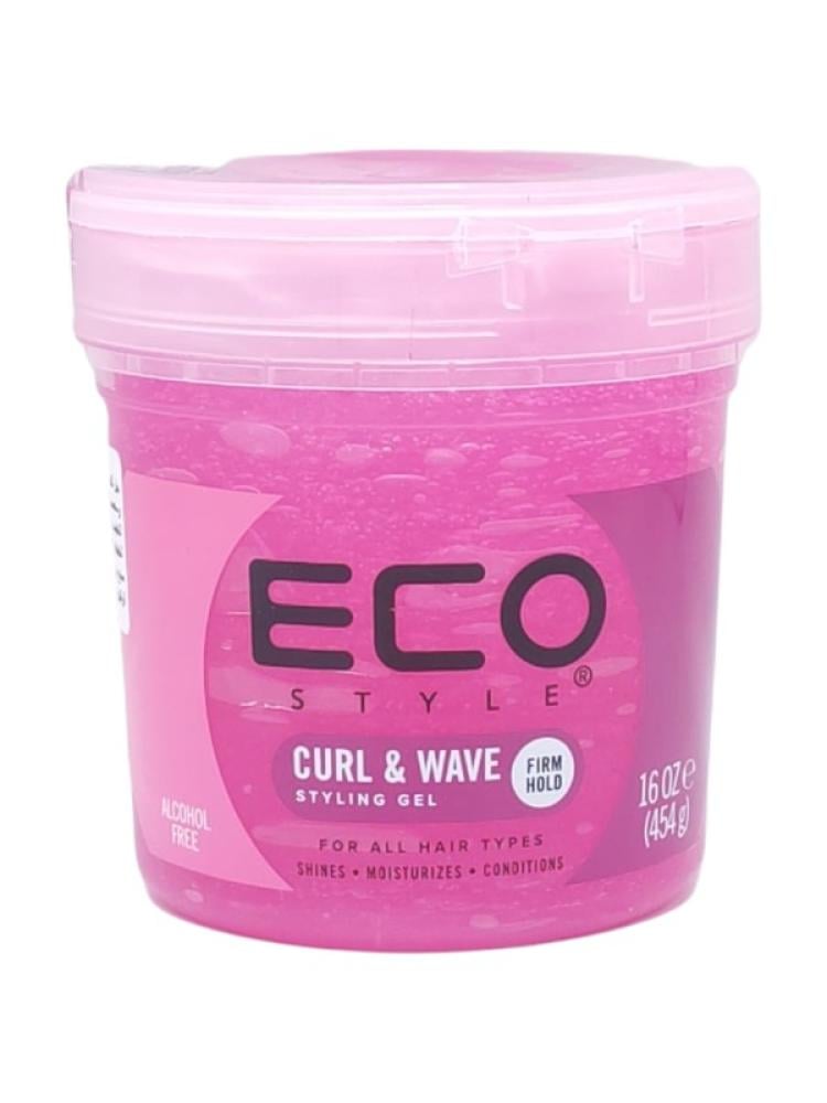 Styling Gel for Curly Hair Strong Hold Eco Style Pink 454g