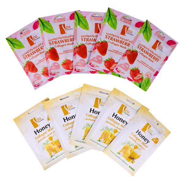 Spa System Strawberry Honey Face Masks - 10 Count