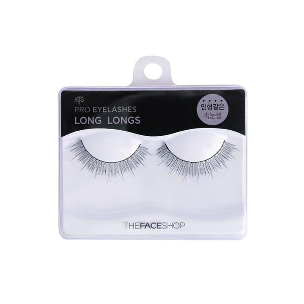 The Face Shop Smokey Pro Black Eyelashes, Thick, Reusable, 1 Pair