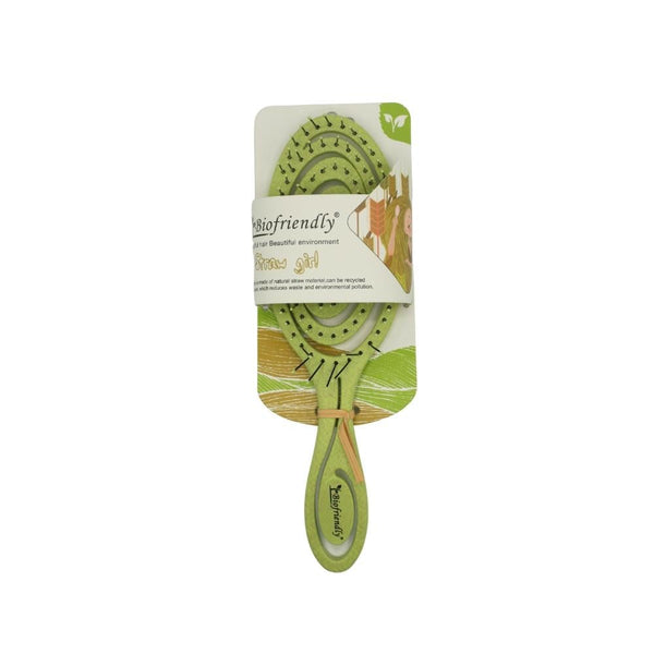 Detangling Hairbrush Non-Slip Handle Green Bio Friendly 5440M2