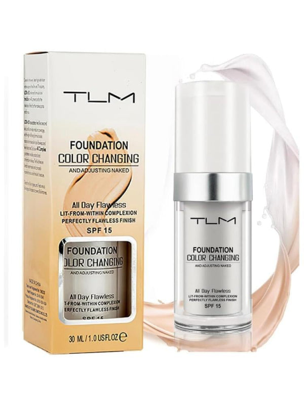 TLM Color Changing Liquid Foundation - White, 30ml