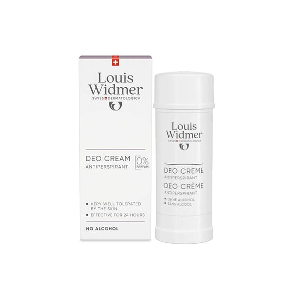 Cream Antiperspirant Deodorant Fragrance-Free Sensitive Skin Louis Widmer 40ml