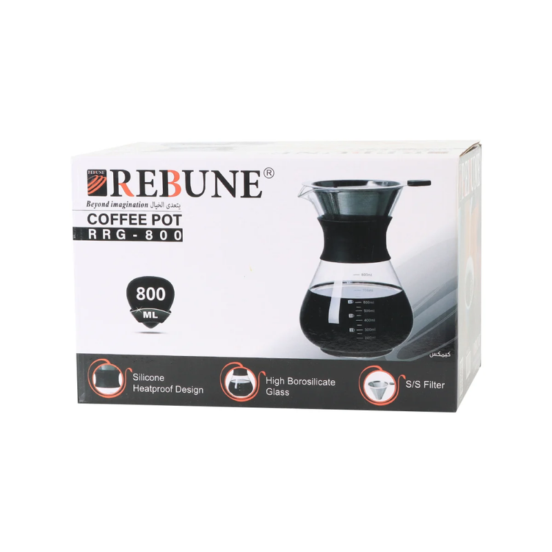 Rebune Coffee Pot RRG-800 with Integrated Filter