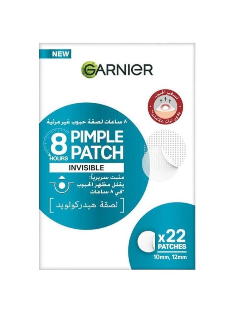 Garnier Invisible Hydrocolloid Patches for Pimple Treatment - 22 Count (10mm & 12mm)