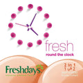 Freshdays 2-in-1 Regular Daily Sanitary Pads, Cotton-Like Surface, 24 Count