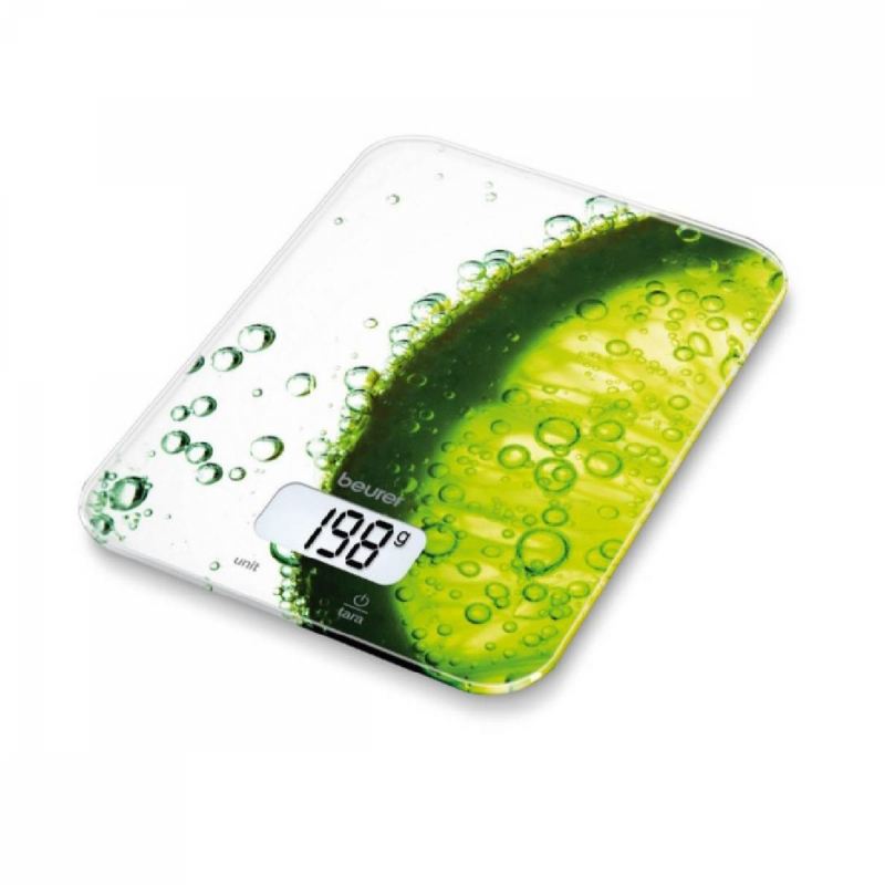 Beurer KS19 Kitchen Scale, 5kg Capacity, Touch Sensor, Glass Surface