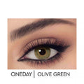 Olive Green Daily Colored Contact Lenses Natural Finish Celena 10 Pack