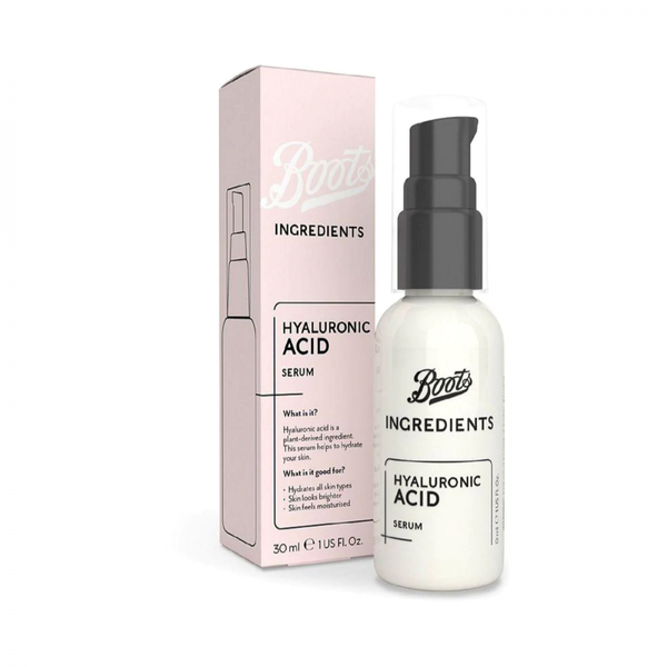 Boots Hyaluronic Acid Serum, Plant-Derived Hydration, 30ml