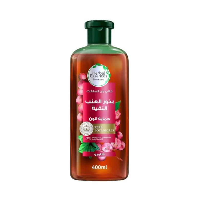 Herbal Essences Grape Seed Color Protect Shampoo for Colored Hair, 400ml