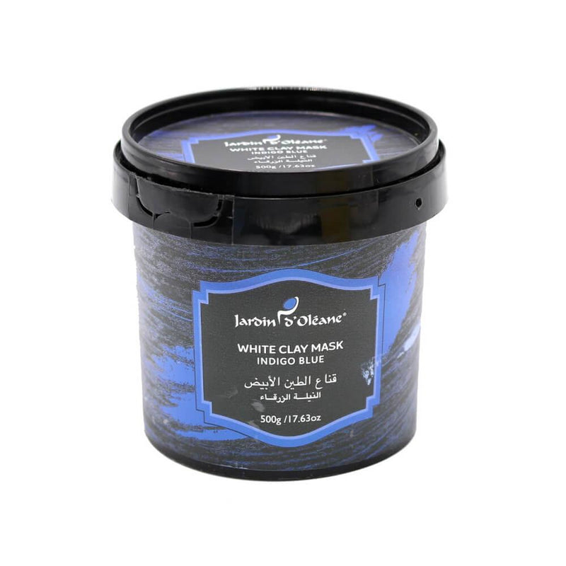 White Clay Mask with Blue Indigo Pore Purifying Jardin d'Oléane 500g
