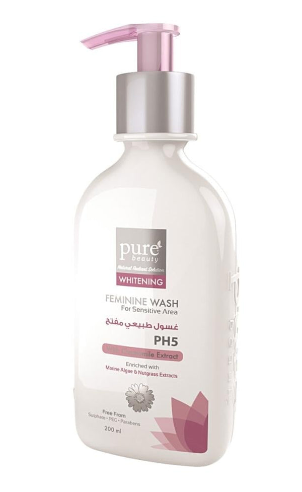 Feminine Intimate Wash Natural Brightening Gentle Cleanser Pure Beauty 200ml
