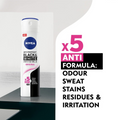Nivea Invisible Black & White Antiperspirant Spray for Women, 150 ml