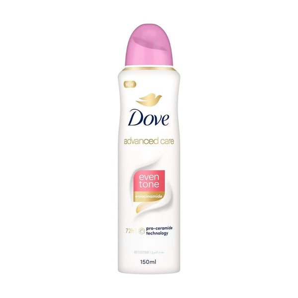 Dove Antiperspirant Deodorant Spray, Even Tone, 48-Hour Protection, 150 ml