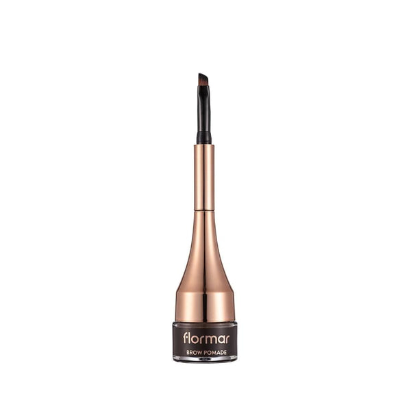 Flormar Eyebrow Gel Waterproof Cream Dark Brown 04 with Angled Brush