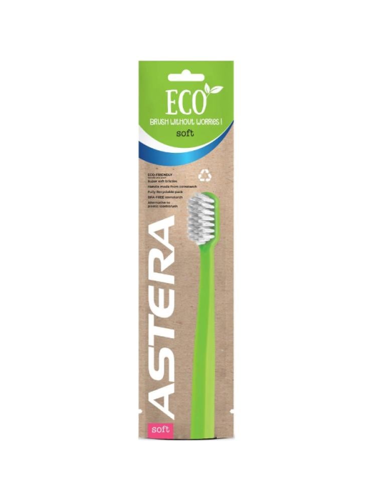 Eco Soft Toothbrush for Sensitive Gums Ultra-Soft Bristles Astera 1 Piece