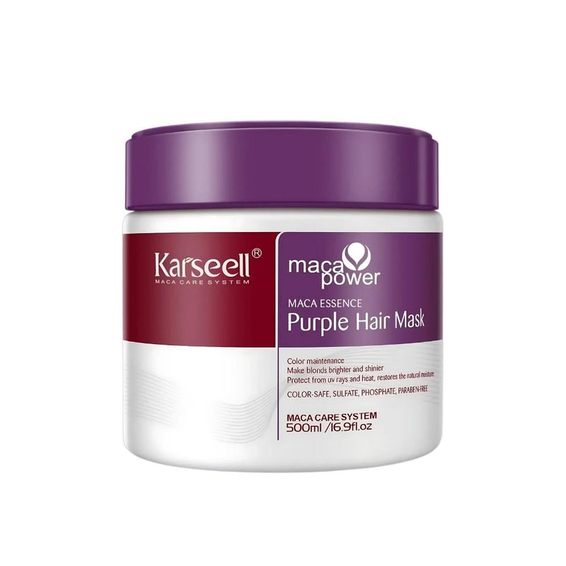 Karseell Purple Hair Mask with Maca Extract for Color Correcting, 500ml