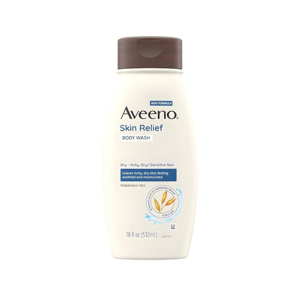 Aveeno Skin Irritation Relief Body Wash Oat Extract Fragrance-Free 532ml
