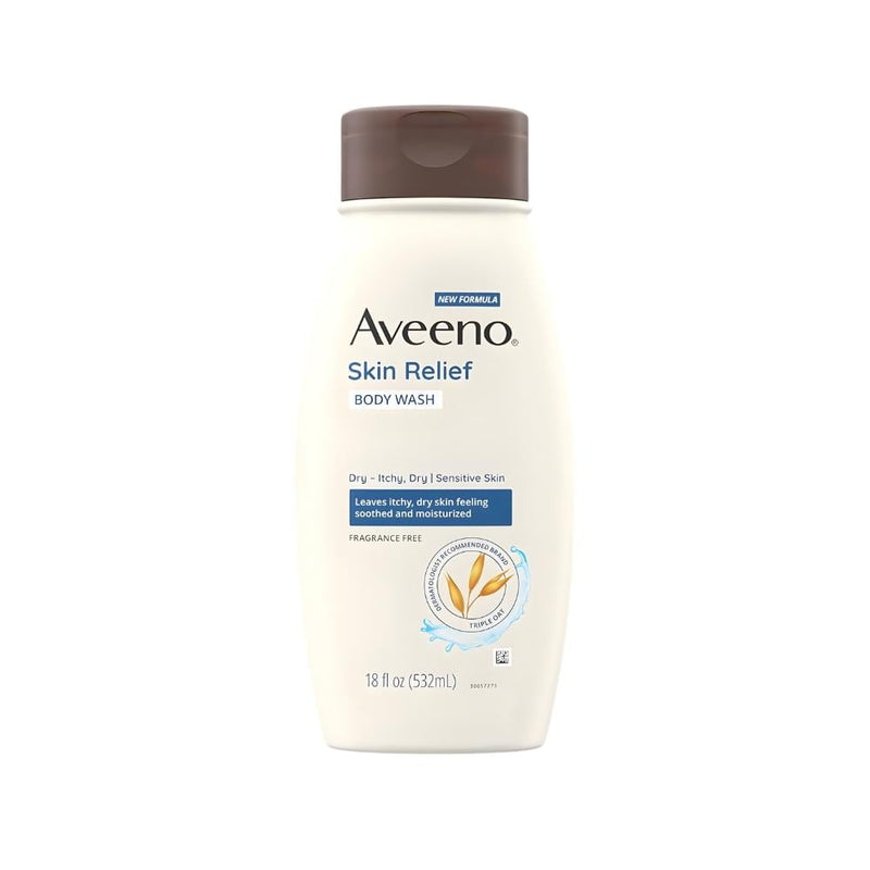 Aveeno Skin Irritation Relief Body Wash Oat Extract Fragrance-Free 532ml
