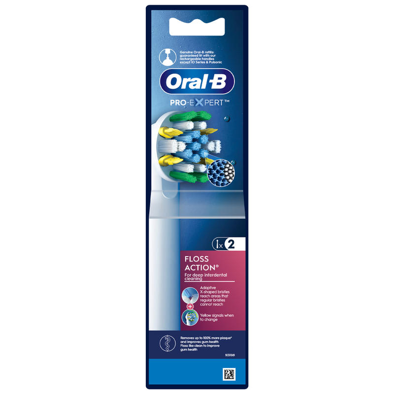 Floss Action Replacement Brush Heads for Oral B Electric Toothbrush 2 Pcs