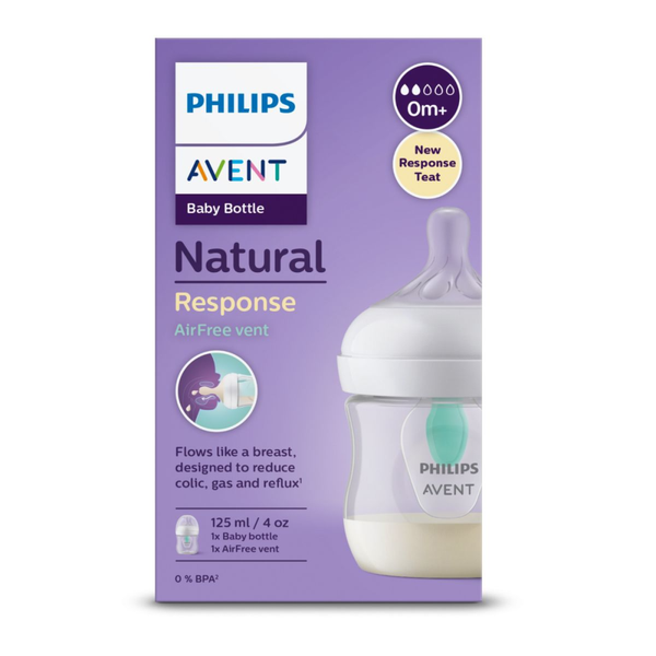 Avent Anti-Colic Baby Bottle with AirFree Vent 125ml 0+ Months
