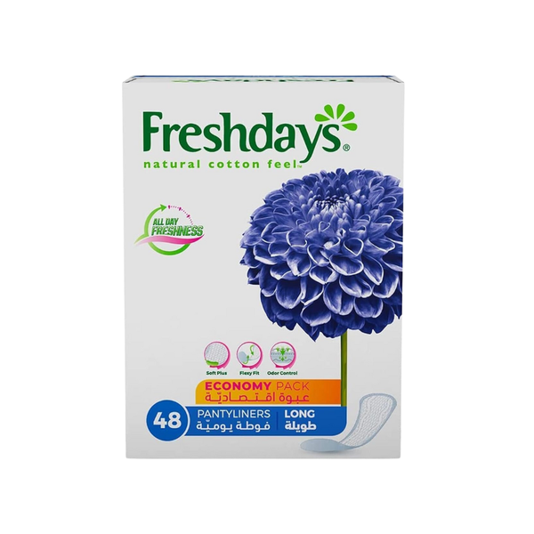 Freshdays Daily Pads Long Design High Absorbency 48 Count