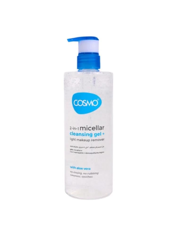 Cosmo 2-in-1 Micellar Cleansing Gel with Aloe Vera - 500 ml