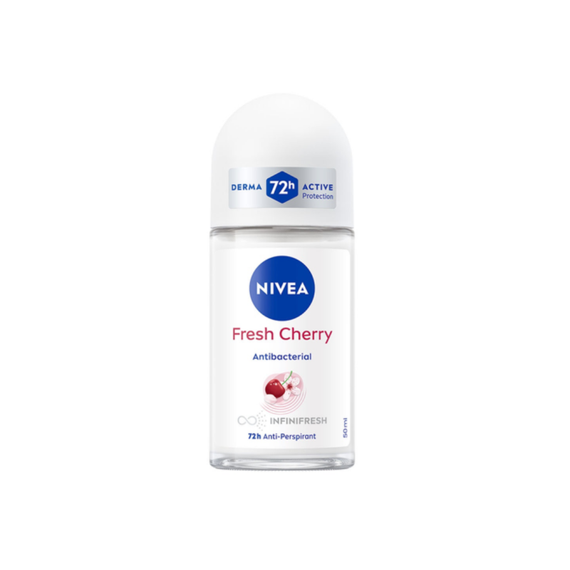 Nivea Women Cherry Scent Roll-On Deodorant, Antiperspirant, 50ml